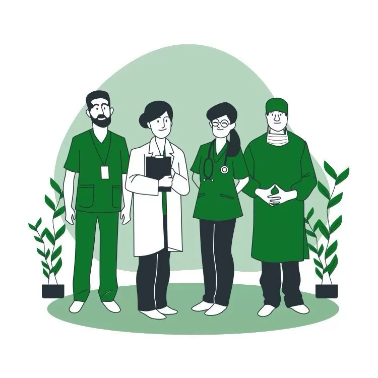 Icono de equipo médico profesional